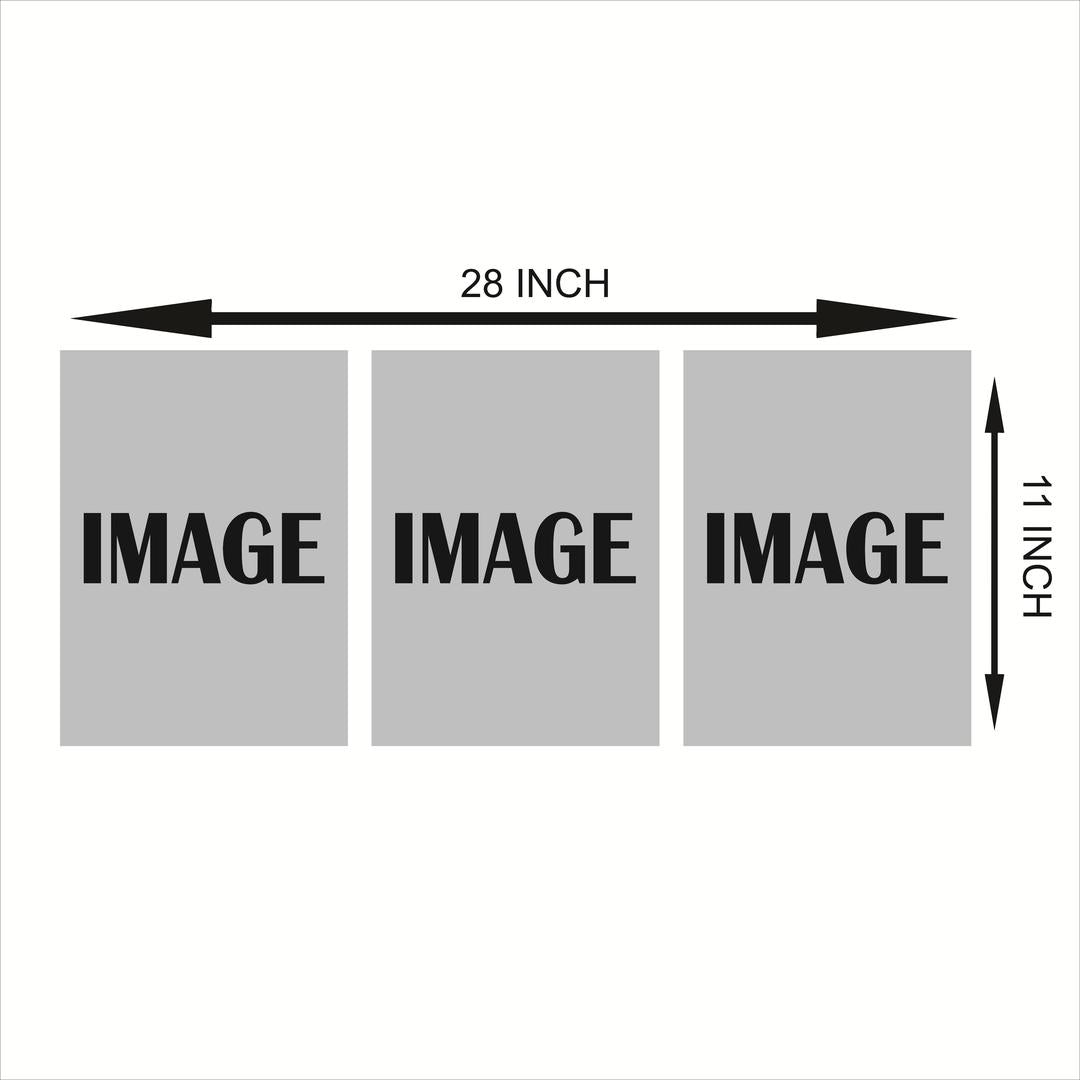 Set of 3 Wall Art Wooden Phototile Frames for Wall Decor