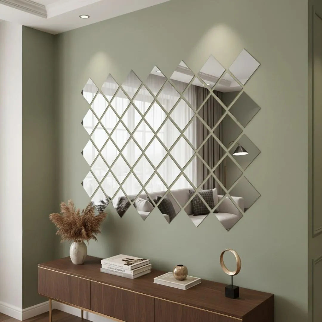 Acrylic Square Mirror Wall Border